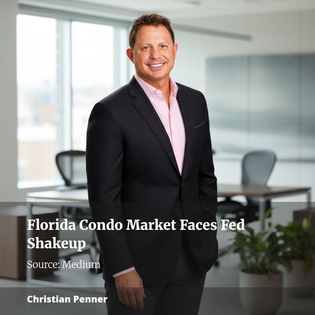 Man in office, Florida condo market news